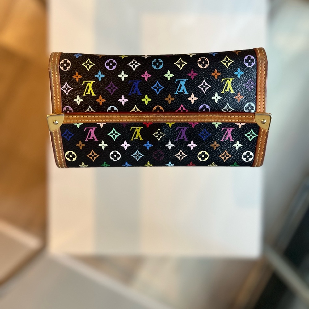 Louis Vuitton Murakami black monogram with brown leather trim - Picture 6 of 7